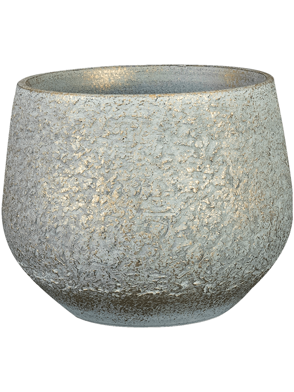 Noor Plant Pot 13cm Height 14cm Dia Pot Metallic Grey