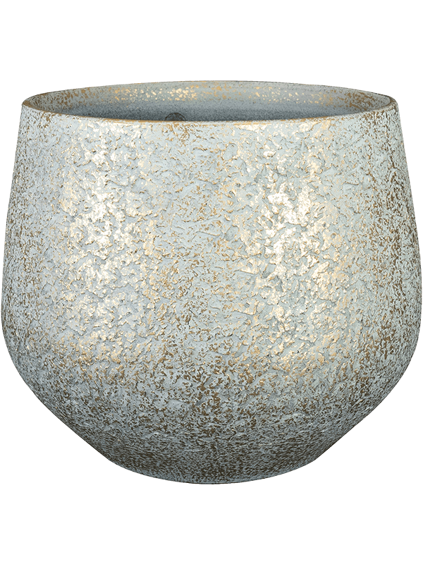 Noor Plant Pot 20cm Height 18cm Dia Pot Metallic Grey