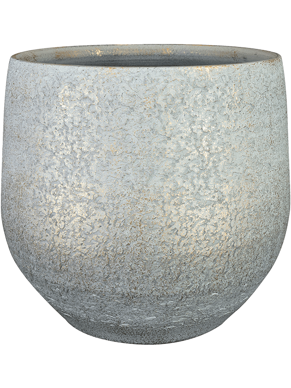 Noor Plant Pot 30cm Height 27cm Dia Pot Metallic Grey