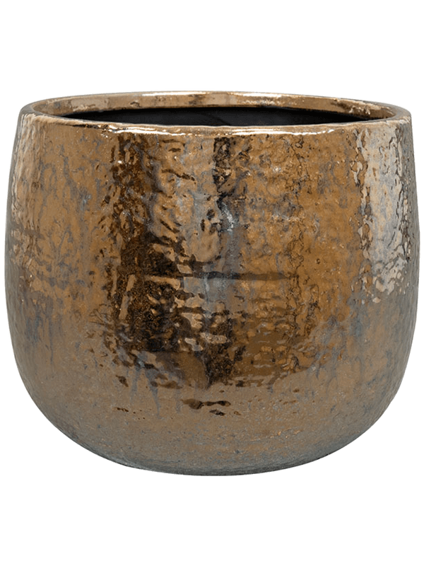 Yvette Plant Pot 17cm Height 17.5cm Dia Pot Gold