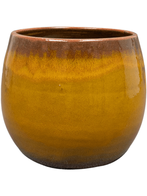 Charlotte Plant Pot 13cm Height 11cm Dia Pot Ochre