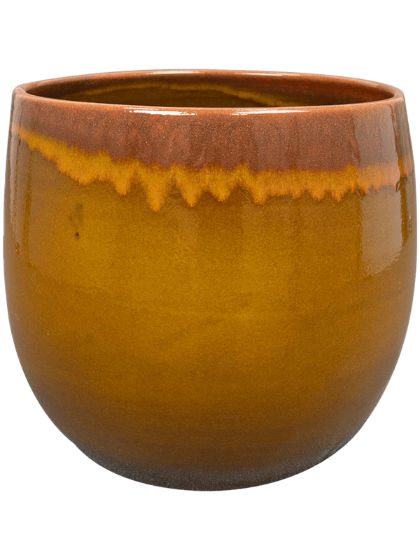 Charlotte Plant Pot 26cm Height 23cm Dia Pot Ochre