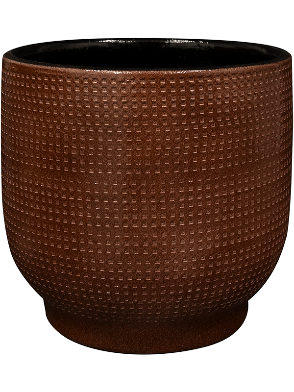 Lykke Plant Pot 16cm Height 15cm Dia Pot Chestnut