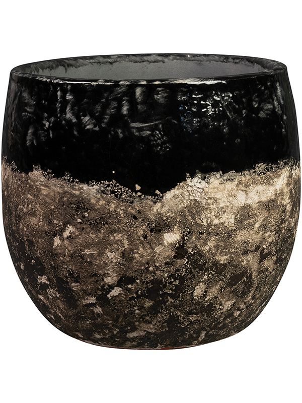 Lindy Plant Pot 13cm Height 11cm Dia Pot Black