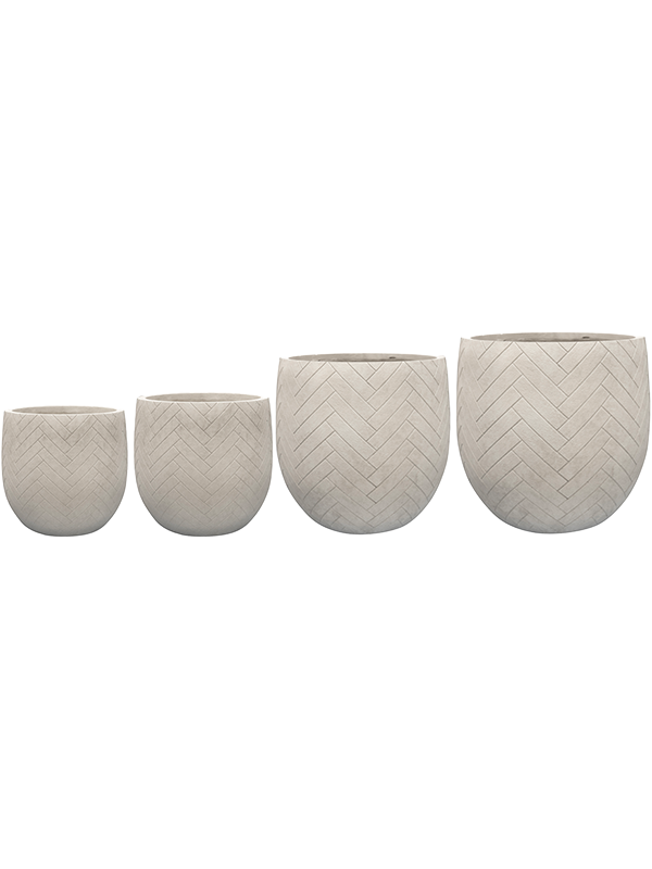 Femke Plant Pot 41cm Dia Pot Grey (set of 4)
