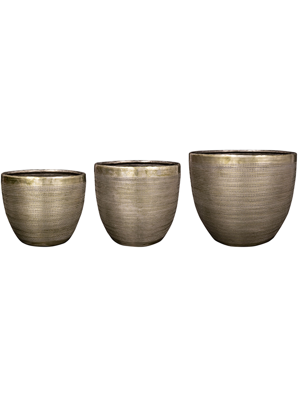 Rowen Plant Pot 16cm Dia Pot New Green (set of 3)