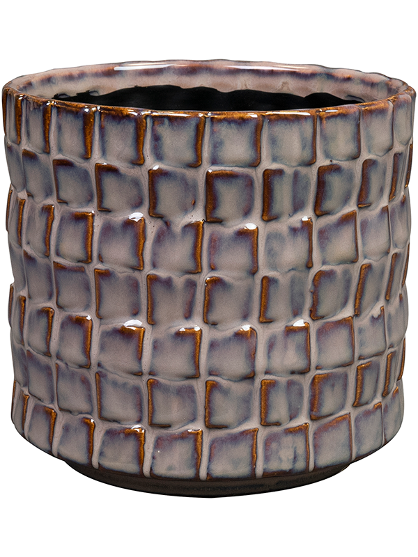 Stian Plant Pot 12cm Height 11cm Dia Pot Deep Purple