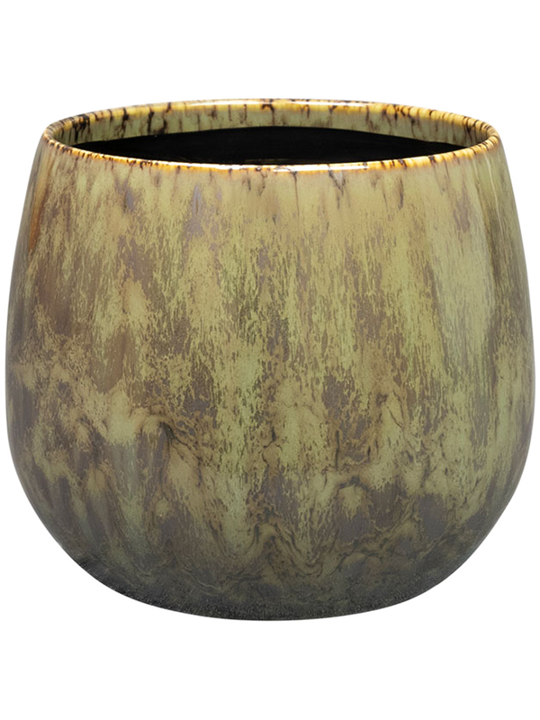 Odile Plant Pot 13cm Height 12cm Dia Pot Green