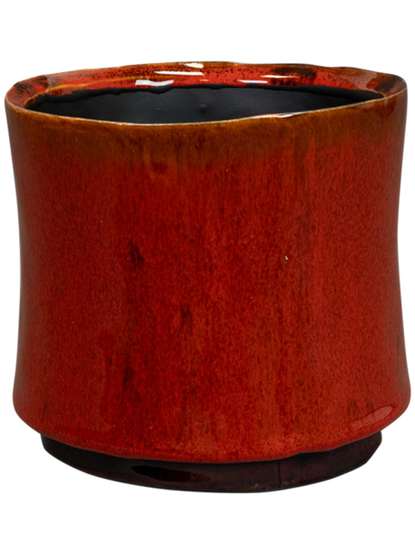 Nolan Plant Pot 12cm Height 12cm Dia Pot Red