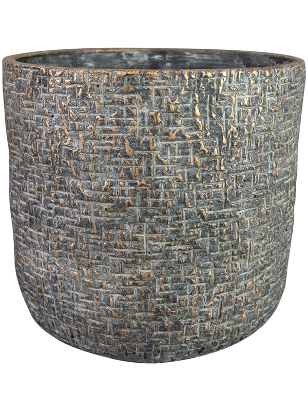 Maxim Plant Pot 20cm Height 19cm Dia Pot Shiny Earth