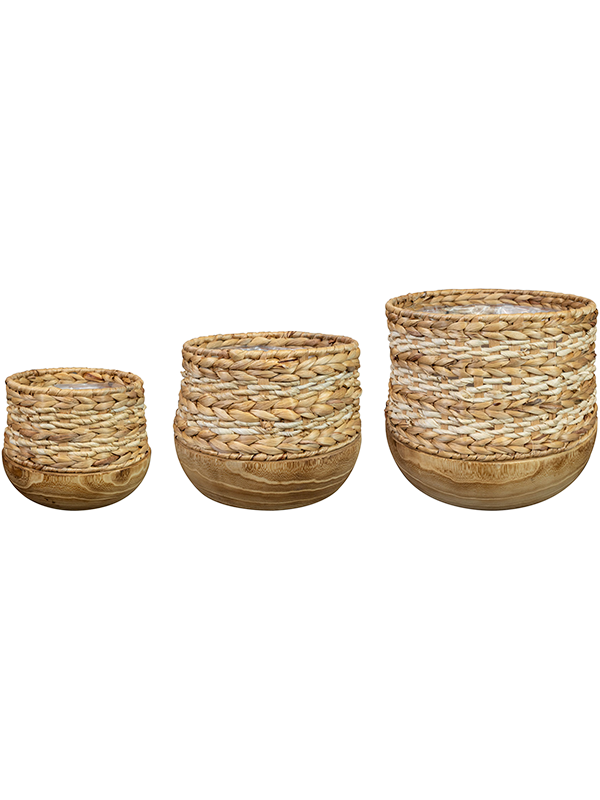 Diede Plant Pot 31cm Dia Pot Natural (set of 3)