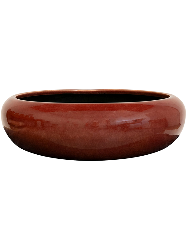 Nine Plant Pot 9cm Height 26cm Dia Bowl Old Pink
