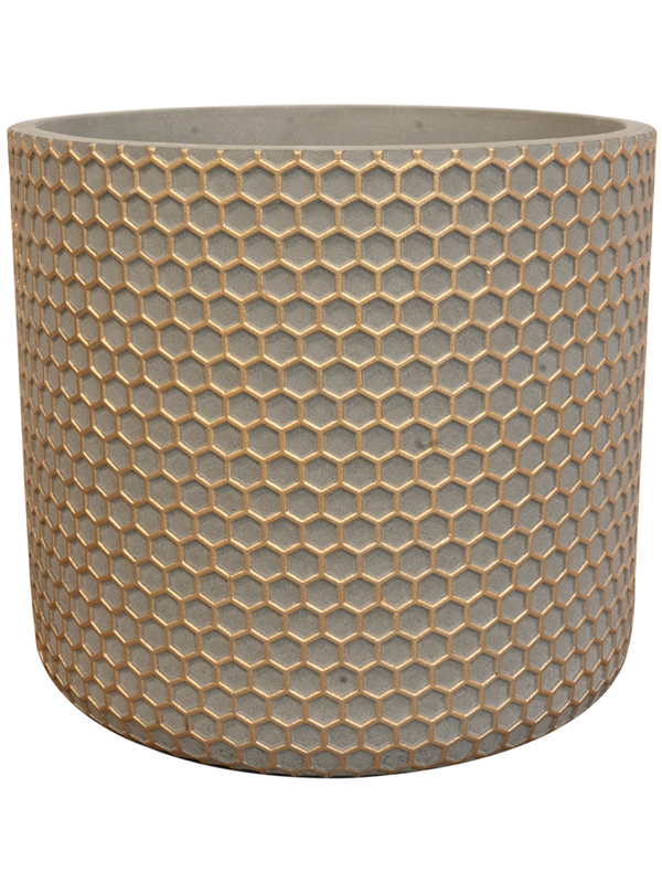 Bernt Plant Pot 16cm Height 16cm Dia Pot Shiny Gold