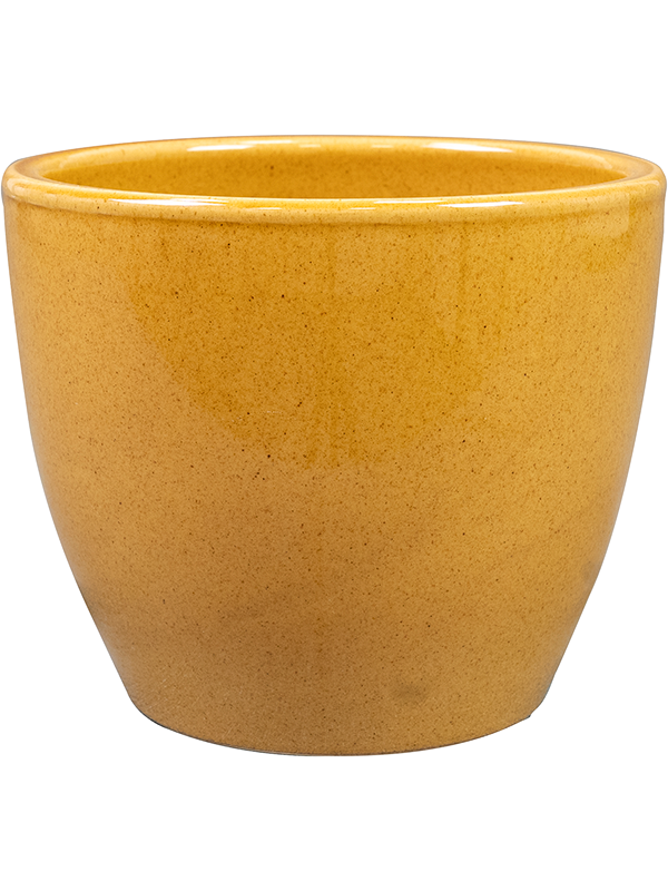 Sven Plant Pot 11cm Height 11cm Dia Pot Mustard