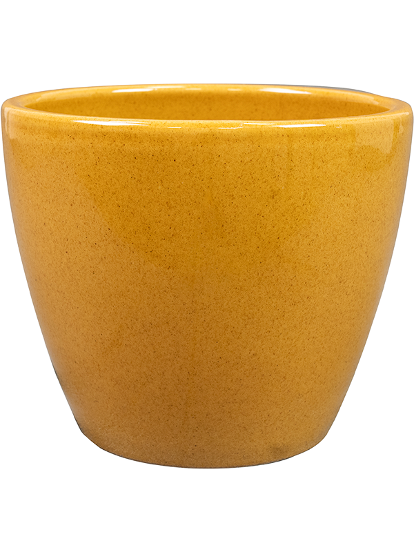 Sven Plant Pot 13cm Height 14cm Dia Pot Mustard