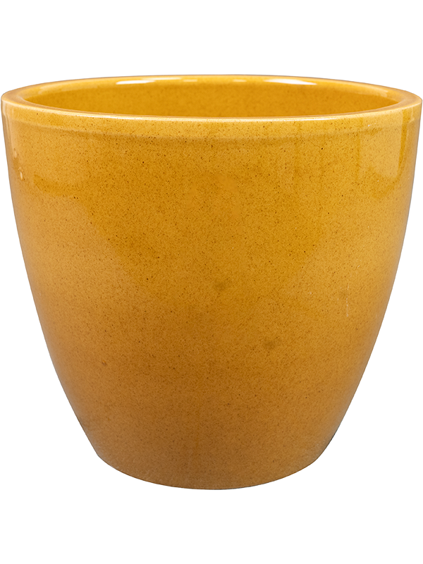 Sven Plant Pot 16cm Height 16cm Dia Pot Mustard