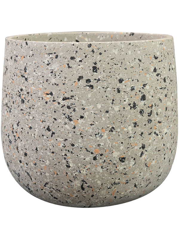 Tina Plant Pot 17cm Height 17cm Dia Pot Terrazo Grey