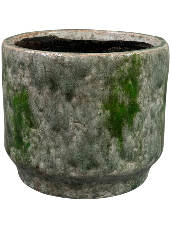 Julian Plant Pot 14cm Height 11cm Dia Pot Moss Green