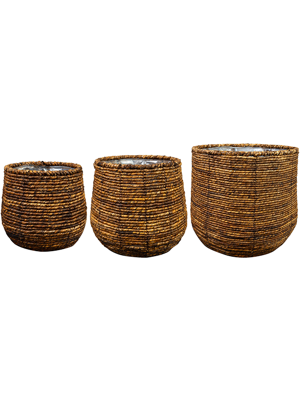 Bob Plant Pot 35cm Dia Pot Corn Brown (set of 3)