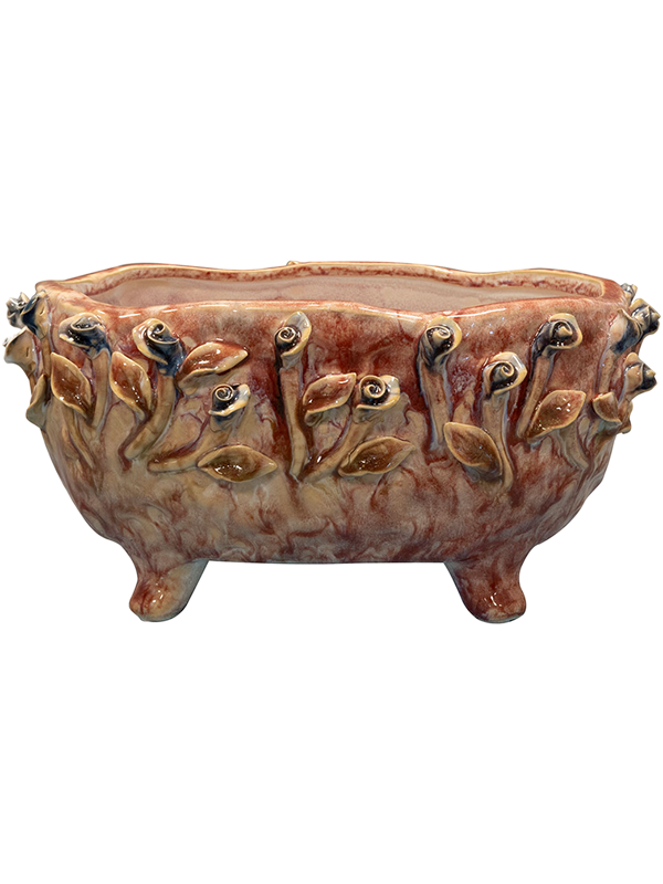 Irene Plant Pot 13cm Height 14cm Dia Planter Pastel Pink