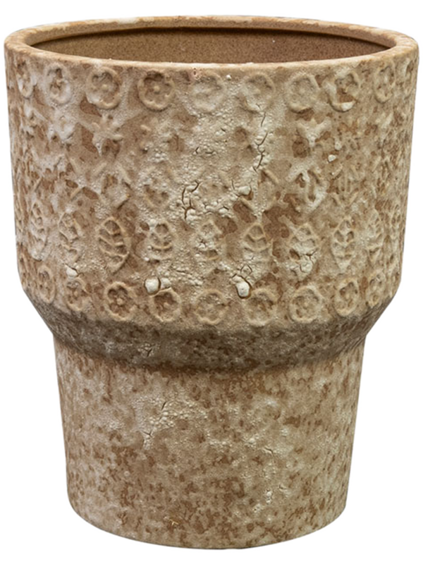 Silas Plant Pot 16cm Height 13cm Dia Pot Sand