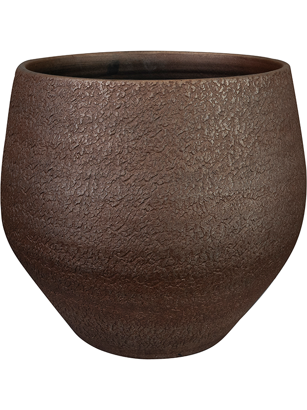 Noor Plant Pot 30cm Height 27cm Dia Pot Velvet Brown
