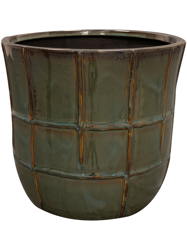 Noemi Plant Pot 21cm Height 19cm Dia Pot Sea Green