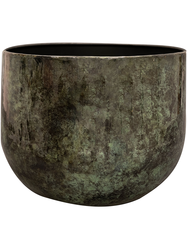 Emmie Plant Pot 23cm Height 24cm Dia Pot Mystic Green