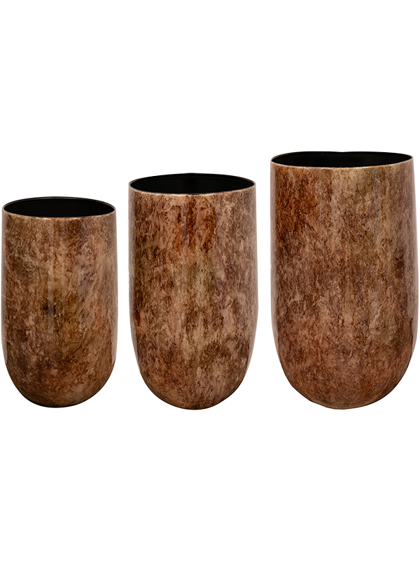 Cilia Plant Pot 60cm Dia Vase Latte (set of 3)