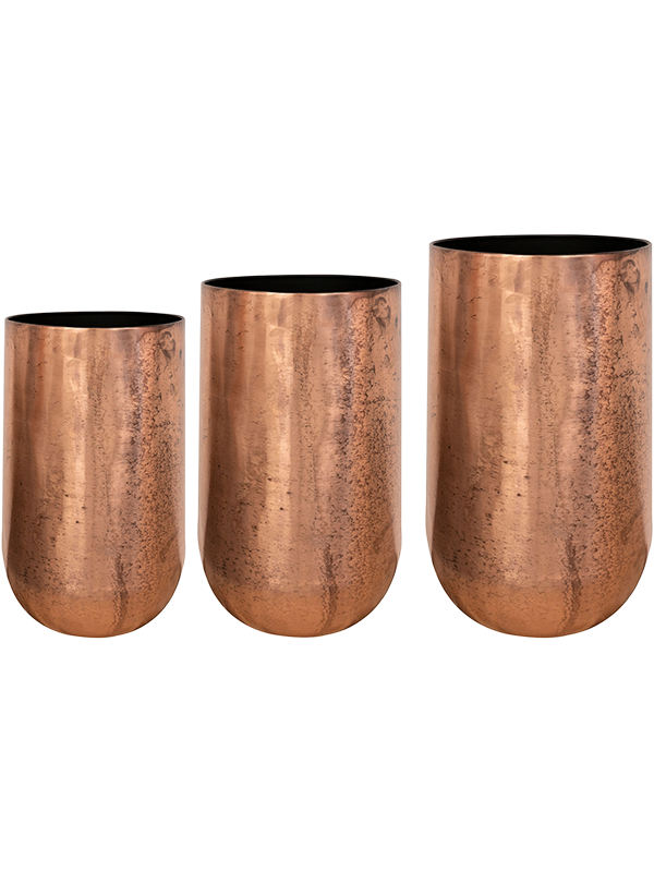 Christina Plant Pot 60cm Dia Vase Copper (set of 3)