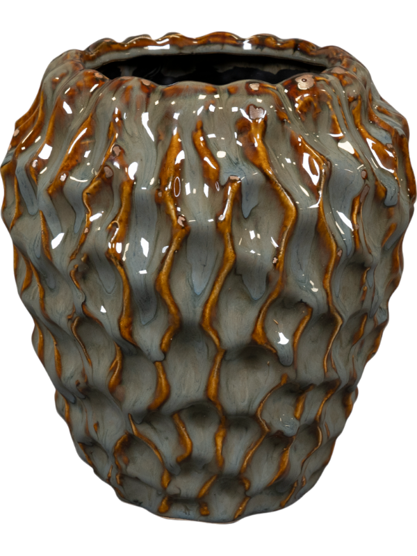 Rachel Plant Pot 23cm Height 12cm Dia Pot Tall Ocean