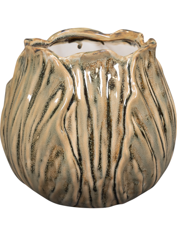 Flora Plant Pot 21cm Height 14cm Dia Pot Powder Taupe