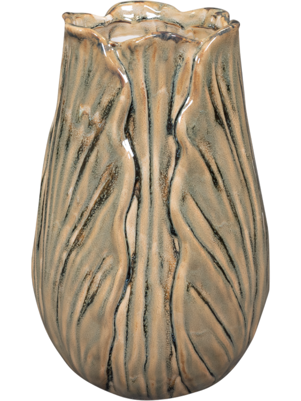 Flora Plant Pot 30cm Height 10cm Dia Pot Tall Powder Taupe