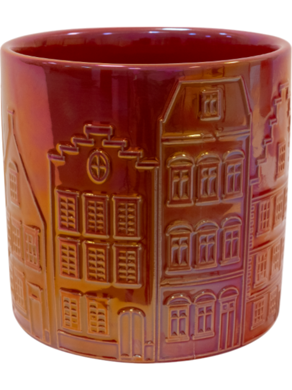 Jille Plant Pot 8cm Height 6cm Dia Pot Houses Red
