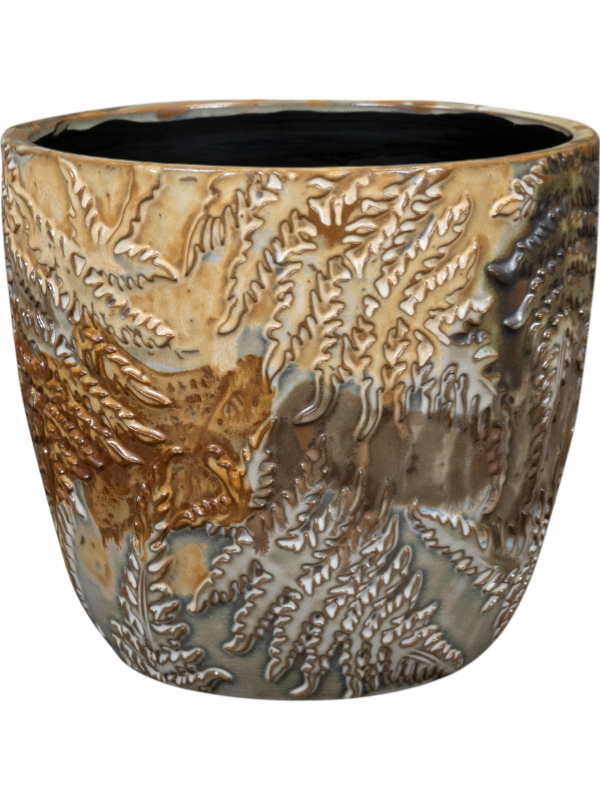 Fern Plant Pot 17cm Height 16cm Dia Pot Camouflage