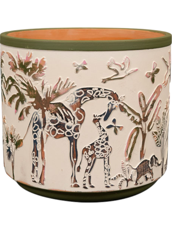 Designed By Lammie Plant Pot 6cm Height 6cm Dia Pot Safari Wildlife