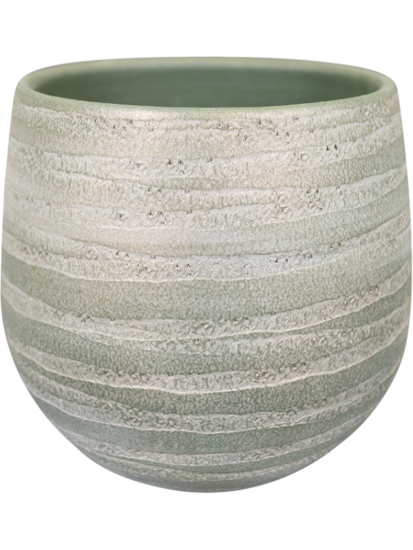 Joyce Plant Pot 13cm Height 12cm Dia Pot Shiny Olive