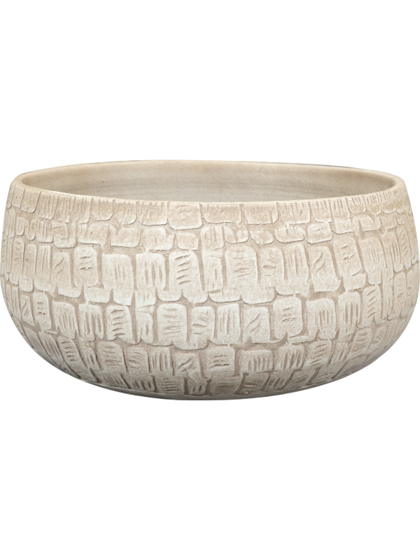 Renzo Plant Pot 13cm Height 23cm Dia Bowl Sand