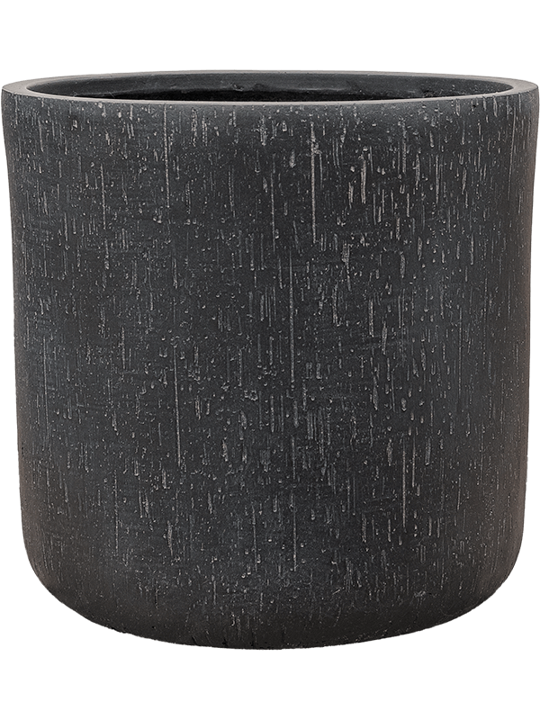 Baq Raindrop Plant Pot 41cm Height 37cm Dia Cylinder Anthracite