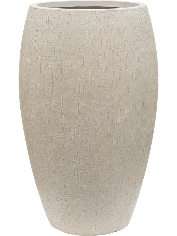 Baq Raindrop Plant Pot 60cm Height 26cm Dia Emperor Beige