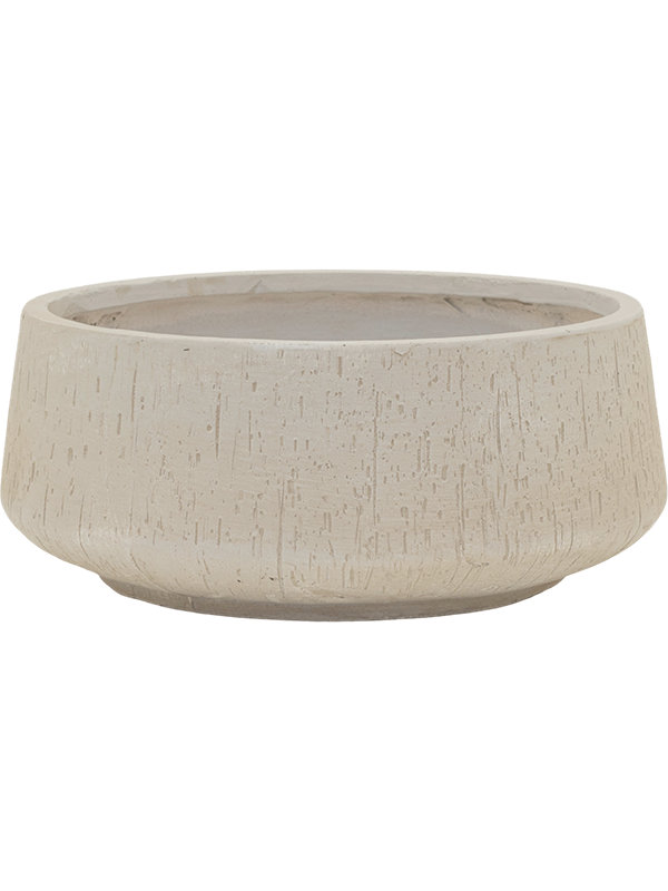 Baq Raindrop Plant Pot 19cm Height 42cm Dia Bowl Beige