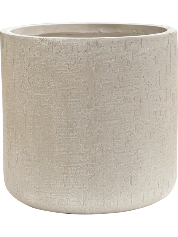 Baq Raindrop Plant Pot 32cm Height 29cm Dia Cylinder Beige