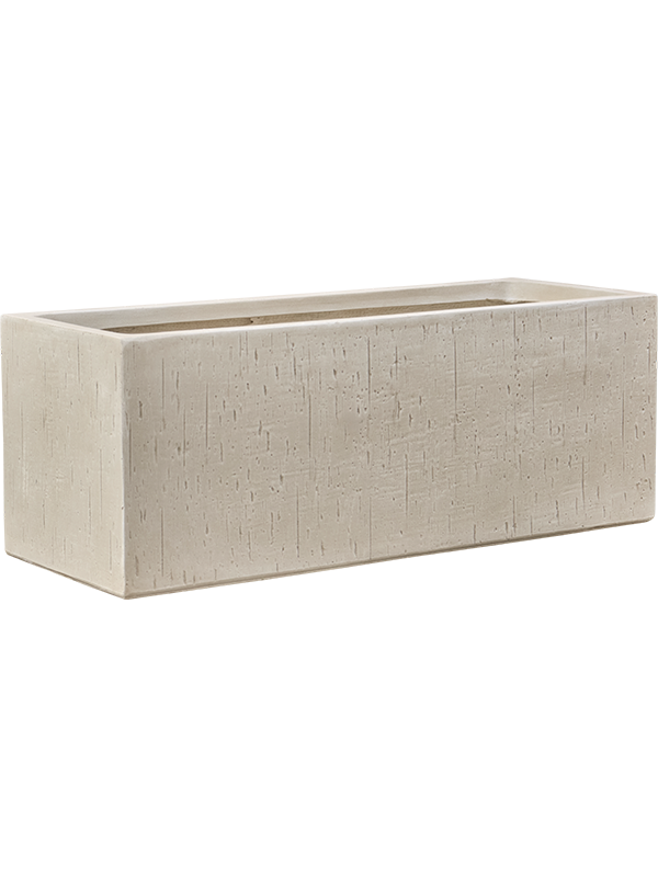 Baq Raindrop Plant Pot 30cm Height 24cm Dia Rectangle Beige