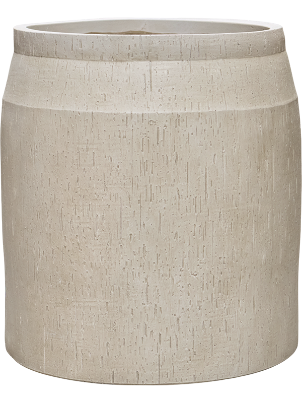 Baq Raindrop Plant Pot 52cm Height 38cm Dia Cylinder Beige