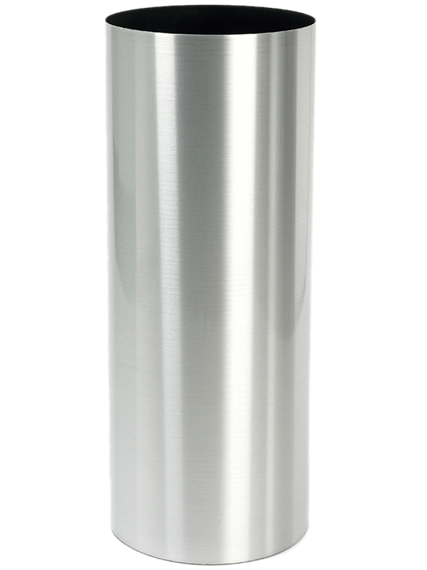 Alure Pilaro Plant Pot 90cm Height 30cm Dia Aluminium brushed lacquered