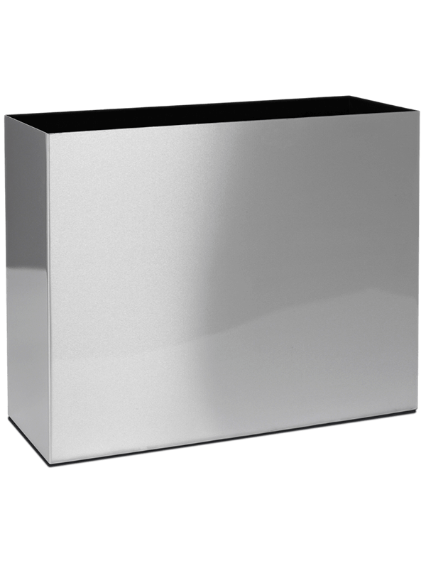 Alure Trend Plant Pot 75cm Height 33cm Dia Aluminium brushed lacquered