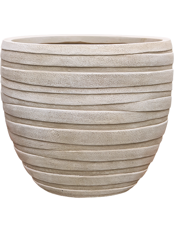 Baq Tornado Plant Pot 32cm Height 31cm Dia Couple Beige