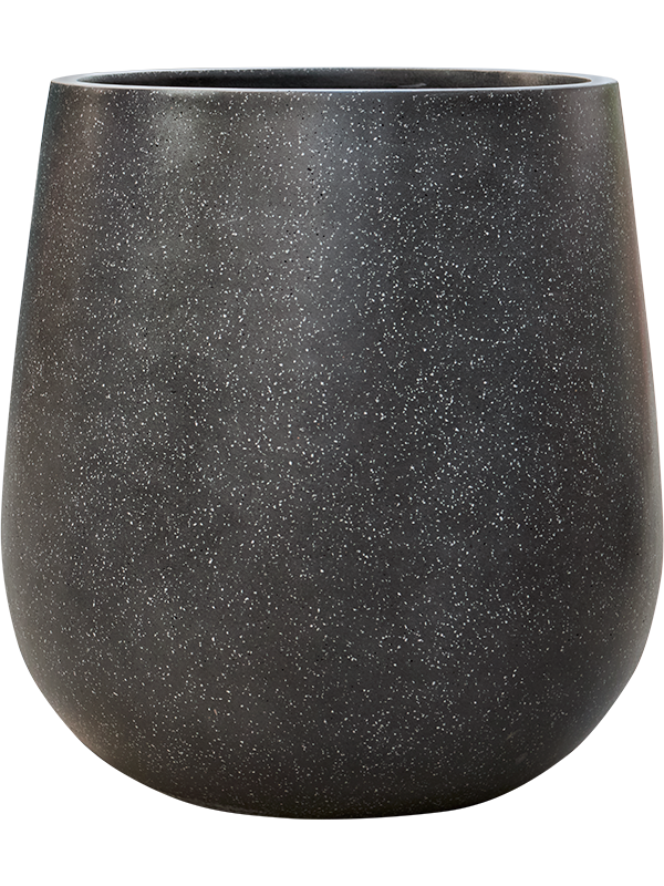 Baq Terrazzo Plant Pot 76cm Height 55cm Dia Balloon Black