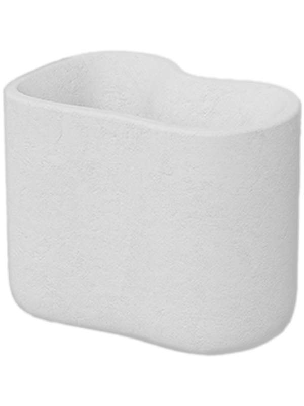 Milos Plant Pot 15cm Height 10cm Dia Nano Medium Planter (stone feeling)