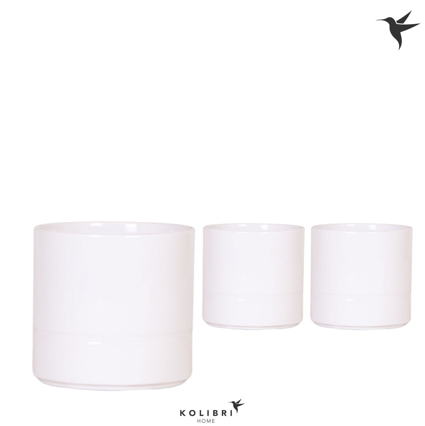Kolibri Home Pastel pot white 13cm 12cm Pot